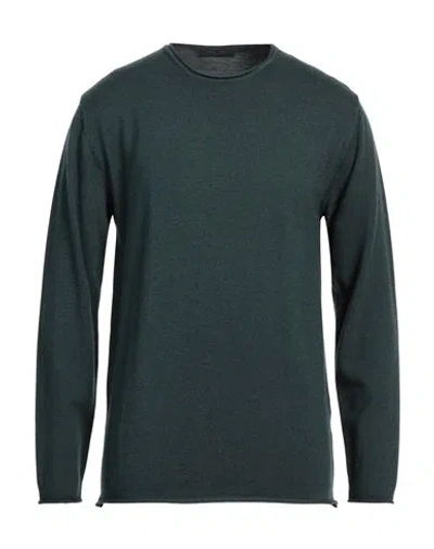 Daniele Fiesoli Man Sweater Dark Green Size Xl Merino Wool In Green