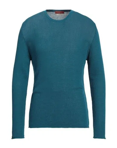 Daniele Fiesoli Man Sweater Deep Jade Size L Cotton In Green