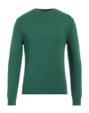 Daniele Fiesoli Man Sweater Green Size L Baby Alpaca Wool, Merino Wool
