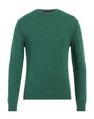 Daniele Fiesoli Man Sweater Green Size L Baby Alpaca Wool, Merino Wool