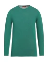 Daniele Fiesoli Man Sweater Green Size L Cotton