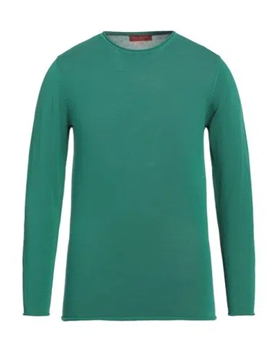 Daniele Fiesoli Man Sweater Green Size L Cotton