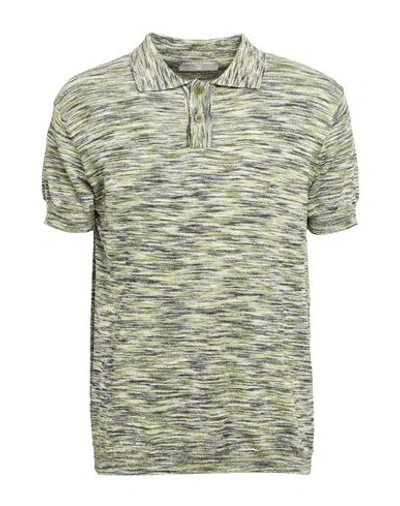 Daniele Fiesoli Man Sweater Green Size L Cotton, Polyamide