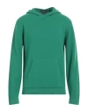 Daniele Fiesoli Man Sweater Green Size L Merino Wool In Green
