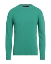 Daniele Fiesoli Man Sweater Green Size L Merino Wool