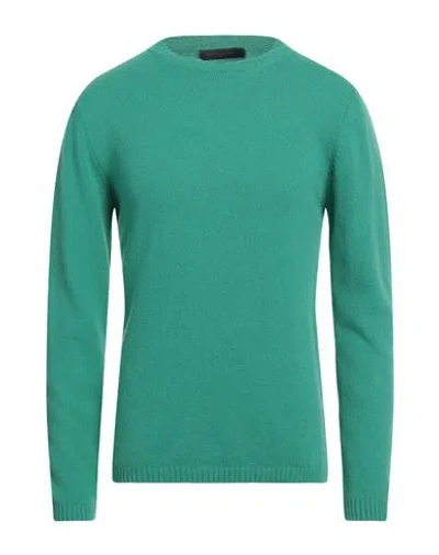 Daniele Fiesoli Man Sweater Green Size L Merino Wool