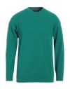 Daniele Fiesoli Man Sweater Green Size L Merino Wool, Polyamide