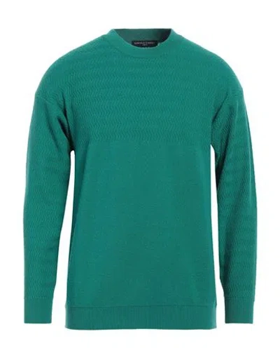 Daniele Fiesoli Man Sweater Green Size L Merino Wool, Polyamide