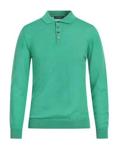 Daniele Fiesoli Man Sweater Green Size M Merino Wool In Green