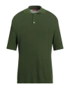 Daniele Fiesoli Man Sweater Green Size L Cotton