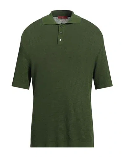Daniele Fiesoli Man Sweater Green Size L Cotton In Green