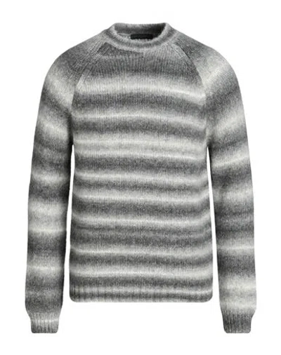 Daniele Fiesoli Man Sweater Grey Size L Baby Alpaca Wool, Merino Wool, Polyamide