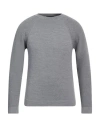 Daniele Fiesoli Man Sweater Grey Size L Merino Wool In Grey