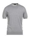 Daniele Fiesoli Man Sweater Grey Size L Merino Wool, Silk