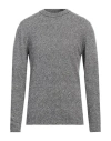 Daniele Fiesoli Man Sweater Grey Size Xxl Merino Wool, Polyamide, Cashmere In Grey