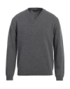Daniele Fiesoli Man Sweater Grey Size Xl Merino Wool, Cashmere In Grey