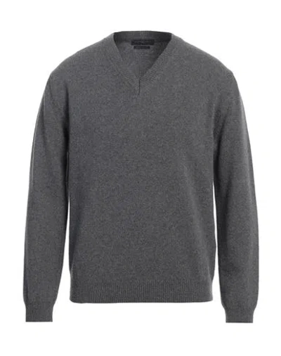 Daniele Fiesoli Man Sweater Grey Size Xl Merino Wool, Cashmere