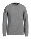 Daniele Fiesoli Man Sweater Grey Size Xl Merino Wool, Polyamide, Elastane In Gray