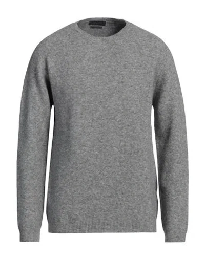 Daniele Fiesoli Man Sweater Grey Size Xl Merino Wool, Polyamide, Elastane In Gray