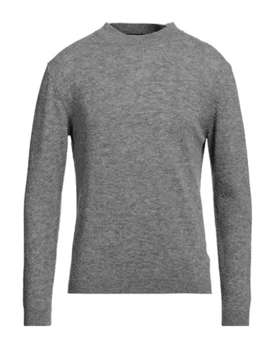Daniele Fiesoli Man Sweater Grey Size Xxl Merino Wool, Polyamide, Cashmere In Gray