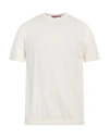 Daniele Fiesoli Man Sweater Ivory Size L Cotton In White