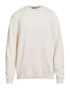 Daniele Fiesoli Man Sweater Ivory Size L Cotton In White