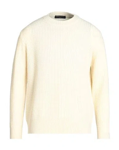 Daniele Fiesoli Man Sweater Ivory Size L Merino Wool, Acrylic In White