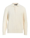 Daniele Fiesoli Man Sweater Ivory Size L Merino Wool, Acrylic In White