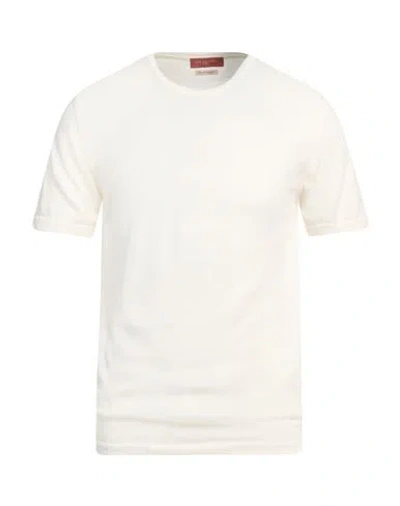 Daniele Fiesoli Man Sweater Ivory Size M Cotton In White