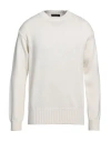 Daniele Fiesoli Man Sweater Ivory Size S Merino Wool, Acrylic In White