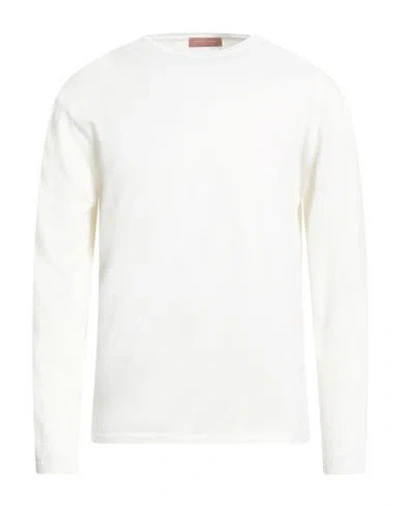 Daniele Fiesoli Man Sweater Ivory Size Xl Cotton In White