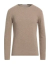 Daniele Fiesoli Man Sweater Sand Size M Merino Wool In Beige