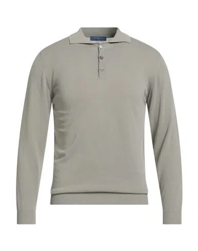 Daniele Fiesoli Man Sweater Khaki Size S Cotton In Gray
