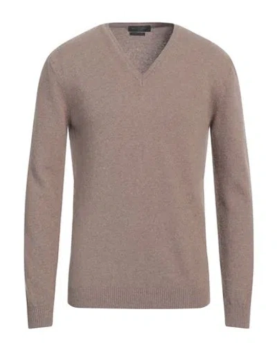 DANIELE FIESOLI DANIELE FIESOLI MAN SWEATER KHAKI SIZE M WOOL, CASHMERE