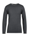 Daniele Fiesoli Man Sweater Lead Size S Merino Wool In Grey