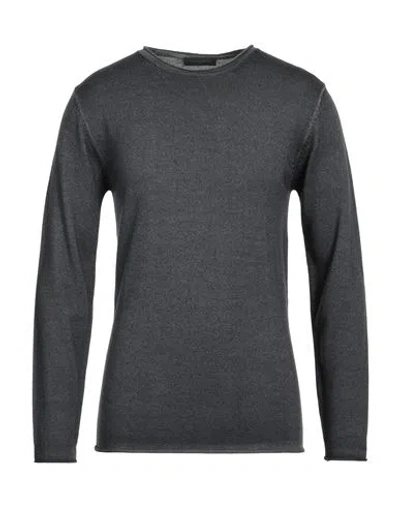 Daniele Fiesoli Man Sweater Lead Size S Merino Wool In Grey