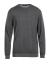 Daniele Fiesoli Man Sweater Lead Size Xxl Merino Wool In Grey