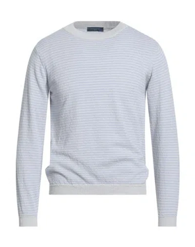Daniele Fiesoli Man Sweater Light Blue Size L Cotton, Polyamide In Multi