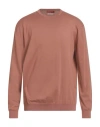 Daniele Fiesoli Man Sweater Light Brown Size L Cotton