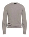 Daniele Fiesoli Man Sweater Light Brown Size L Merino Wool