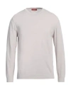 Daniele Fiesoli Man Sweater Light Grey Size L Cotton In Grey