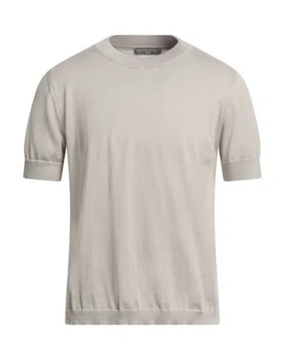 Daniele Fiesoli Man Sweater Light Grey Size L Cotton In Beige