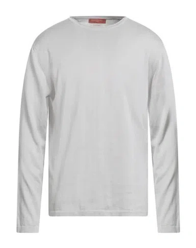 Daniele Fiesoli Man Sweater Light Grey Size L Cotton In White