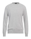 Daniele Fiesoli Man Sweater Light Grey Size L Merino Wool, Cashmere