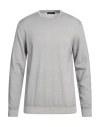 Daniele Fiesoli Man Sweater Light Grey Size Xxl Merino Wool In Grey