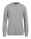 Daniele Fiesoli Man Sweater Light Grey Size Xxl Wool, Cashmere