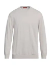 Daniele Fiesoli Man Sweater Light Grey Size Xxxl Cotton
