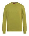 Daniele Fiesoli Man Sweater Lime Green Size L Cotton