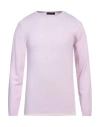 Daniele Fiesoli Man Sweater Light Purple Size 3xl Merino Wool