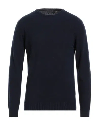 Daniele Fiesoli Man Sweater Midnight Blue Size L Polyamide, Merino Wool, Alpaca Wool, Elastane